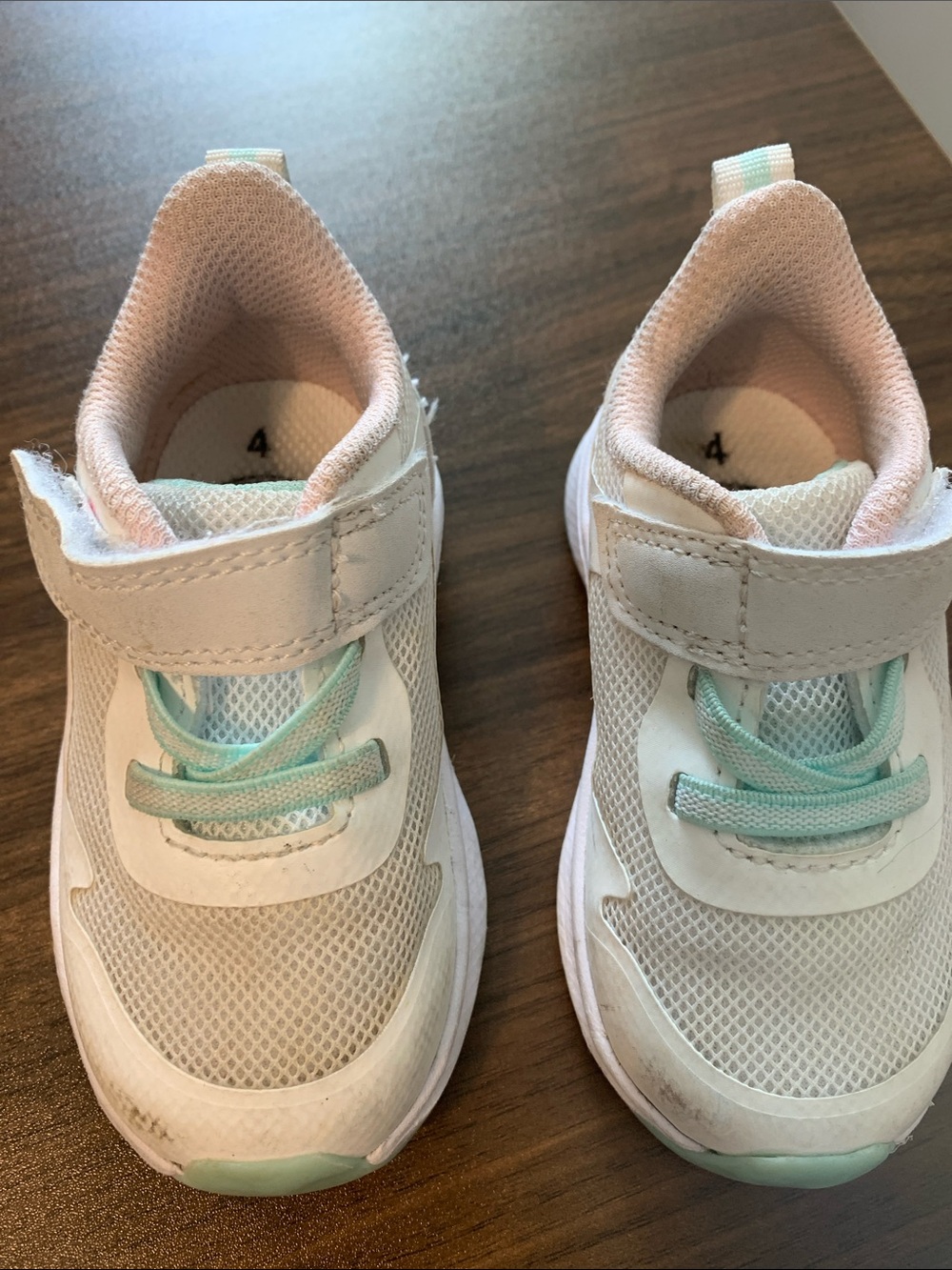 Toddler size 4 white sneakers